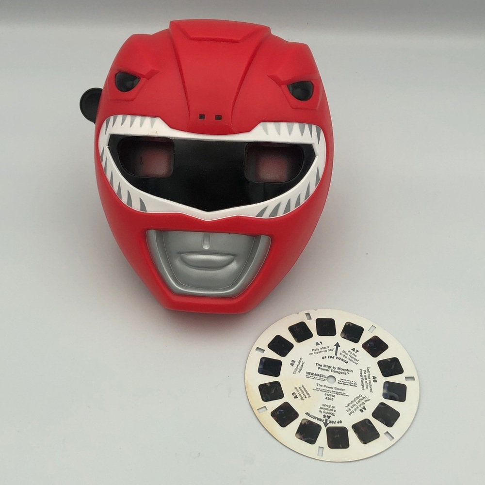 Power Ranger Mask View Master with Reel rare hard to find Red